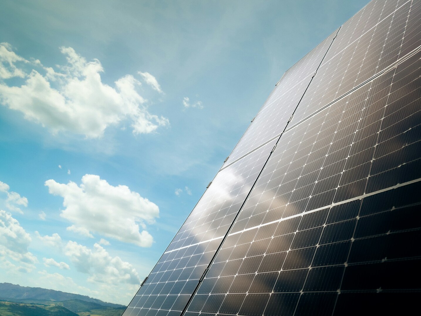 A large building with a lot of solar panels on it