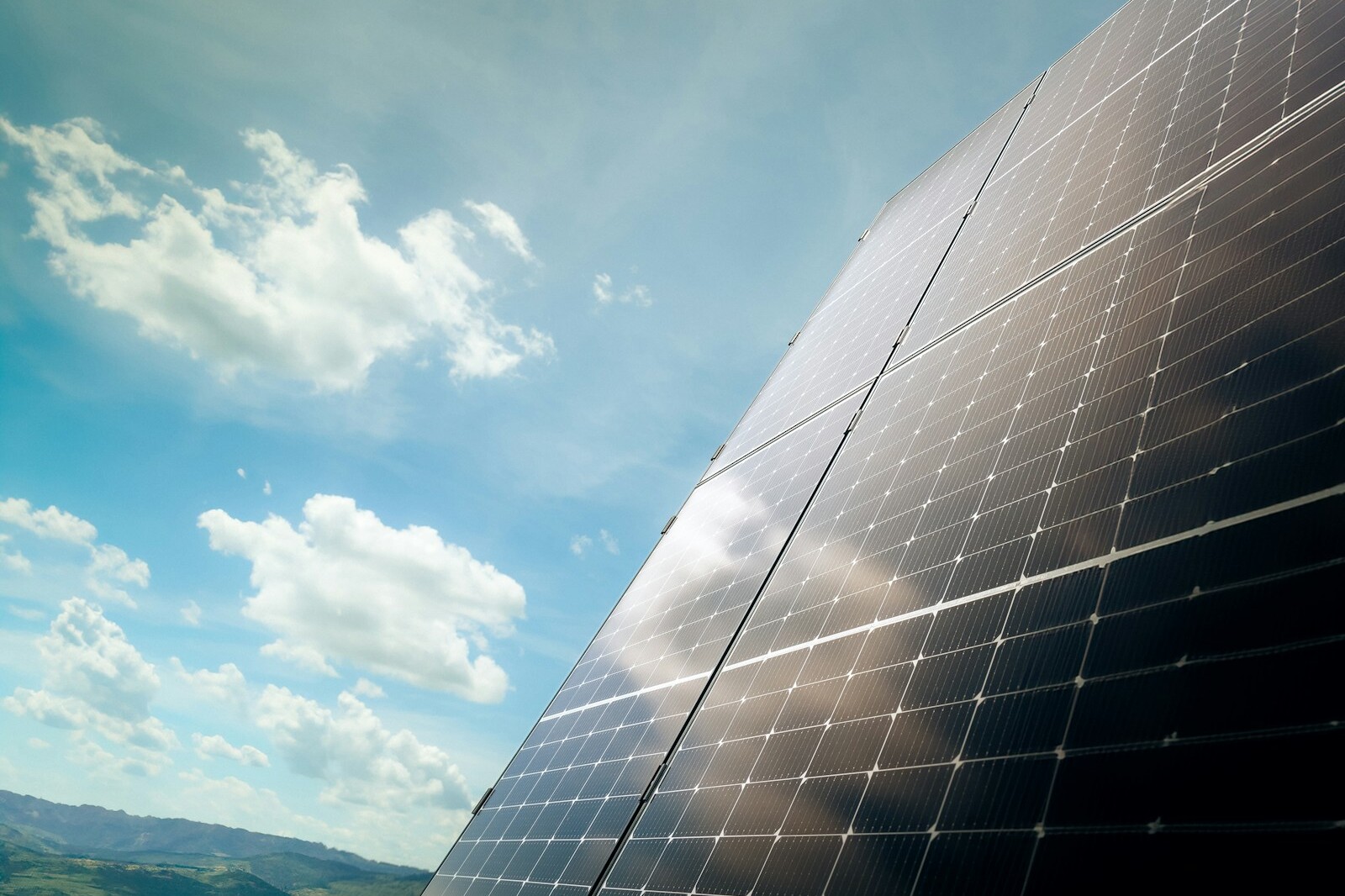 A large building with a lot of solar panels on it